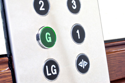 Bespoke lift car details for a private housing project in London