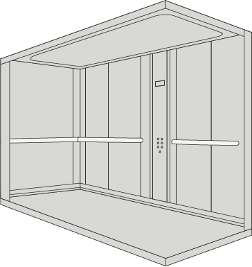 21 person passenger lift size diagram
