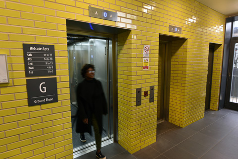 Vandal resistant heavy duty lifts in a social housing project