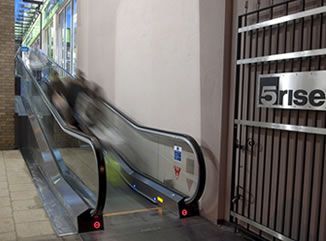 Moving walkway at 5Rise - Bingley
