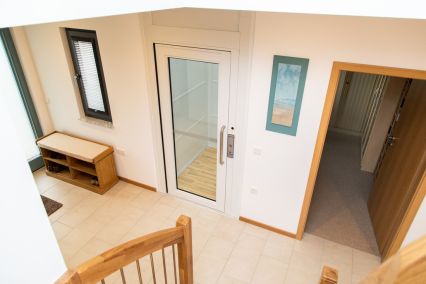 A Stannah platform lift future-proofs a new home in Somerset