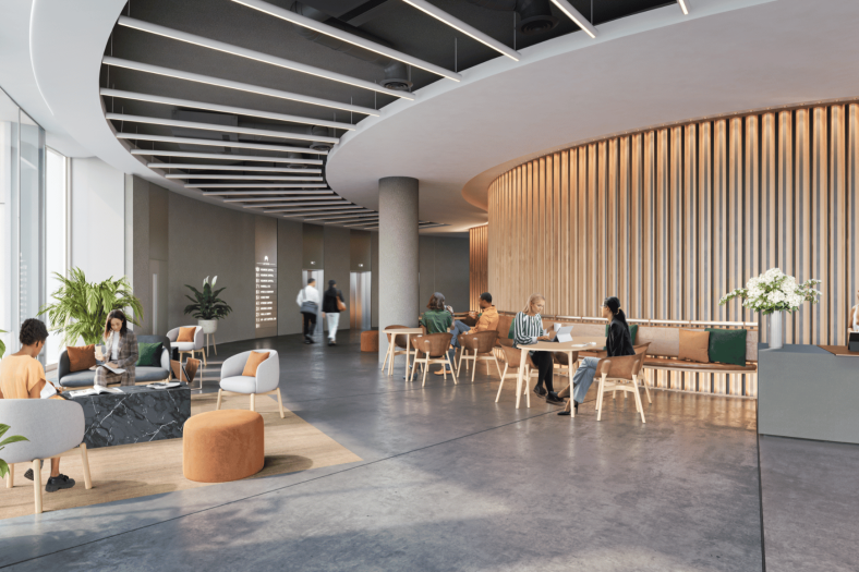 CGIs of triplex passenger lifts at Asticus London [Image courtesy of Our Studio]