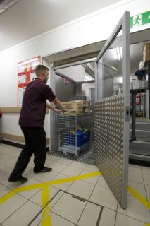 NEW goods lift levels up in Sainsbury's